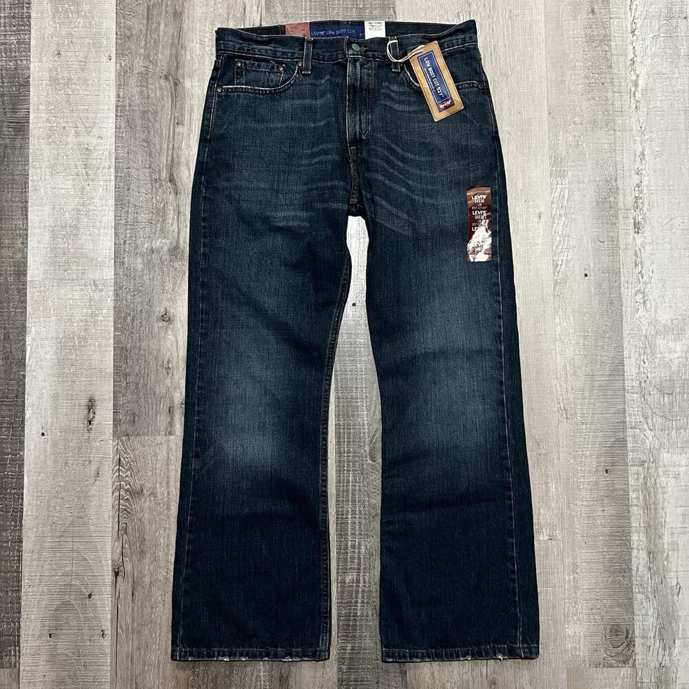 Vintage Levis 527 Low Boot Cut Jeans NWT Faded Y2K Whiskers Deadstock 2006 Sz 34